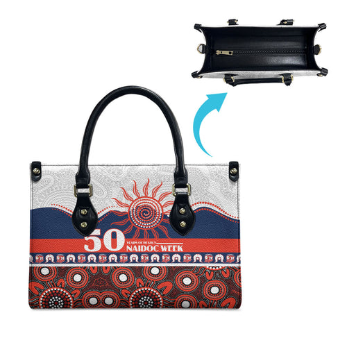 Roosters NAIDOC Week Leather Bag Aboriginal Torres Strait Islanders Vibe