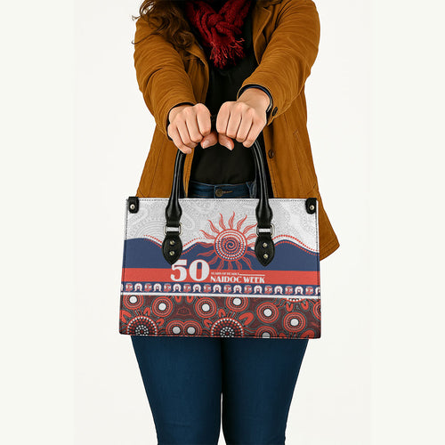Roosters NAIDOC Week Leather Bag Aboriginal Torres Strait Islanders Vibe