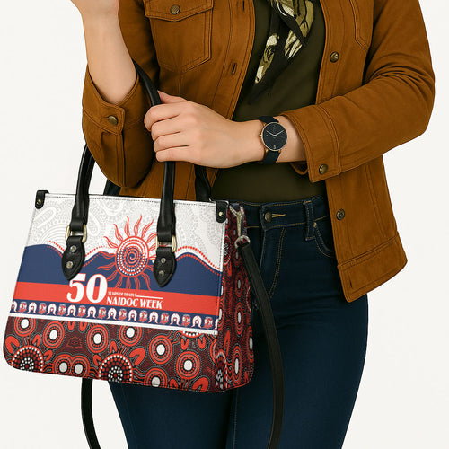 Roosters NAIDOC Week Leather Bag Aboriginal Torres Strait Islanders Vibe