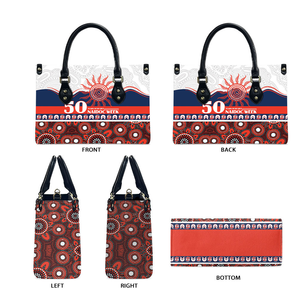 Roosters NAIDOC Week Leather Bag Aboriginal Torres Strait Islanders Vibe