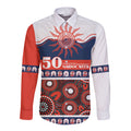 Roosters NAIDOC Week Personalised Long Sleeve Button Shirt Aboriginal Torres Strait Islanders Vibe
