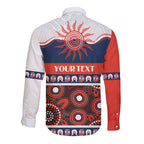 Roosters NAIDOC Week Personalised Long Sleeve Button Shirt Aboriginal Torres Strait Islanders Vibe