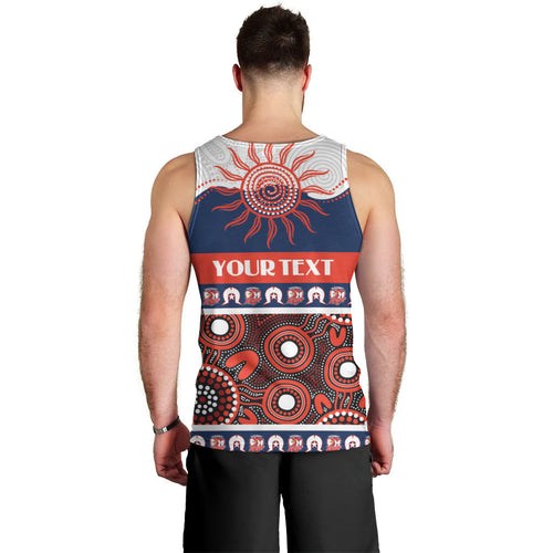 Roosters NAIDOC Week Personalised Men Tank Top Aboriginal Torres Strait Islanders Vibe