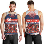 Roosters NAIDOC Week Personalised Men Tank Top Aboriginal Torres Strait Islanders Vibe