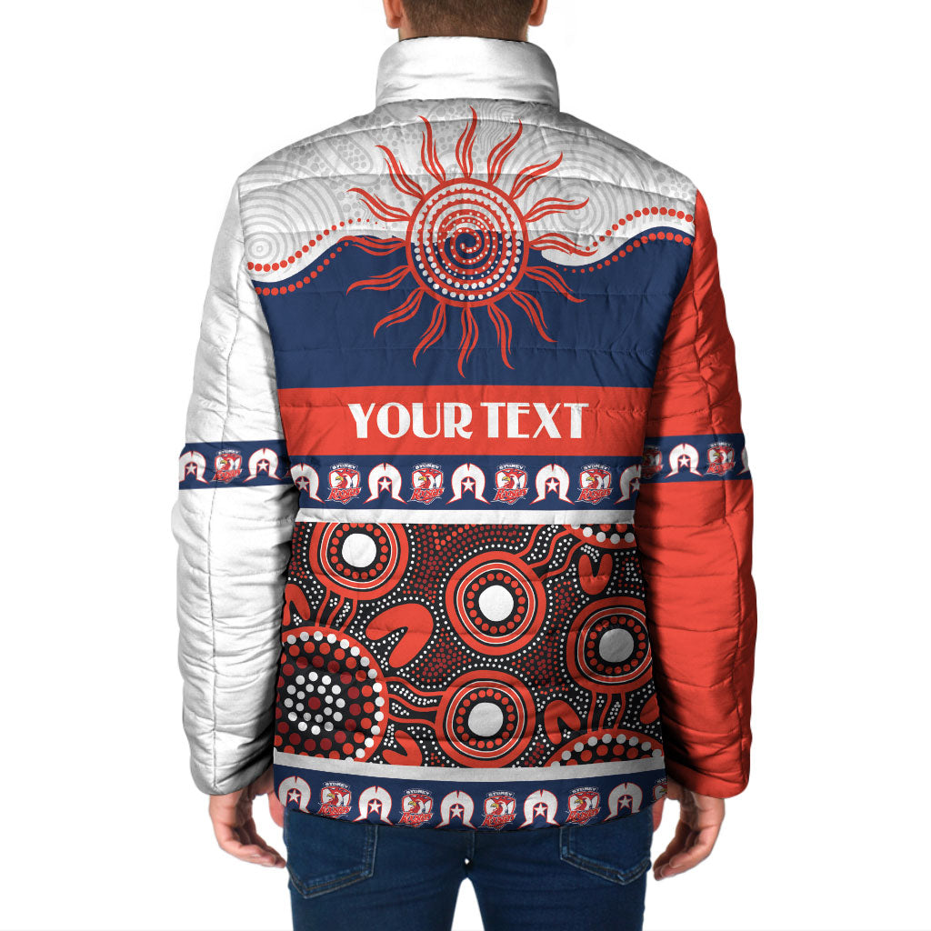 Roosters NAIDOC Week Personalised Padded Jacket Aboriginal Torres Strait Islanders Vibe