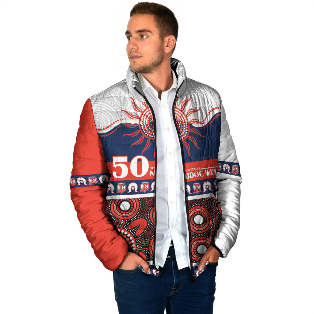 Roosters NAIDOC Week Personalised Padded Jacket Aboriginal Torres Strait Islanders Vibe