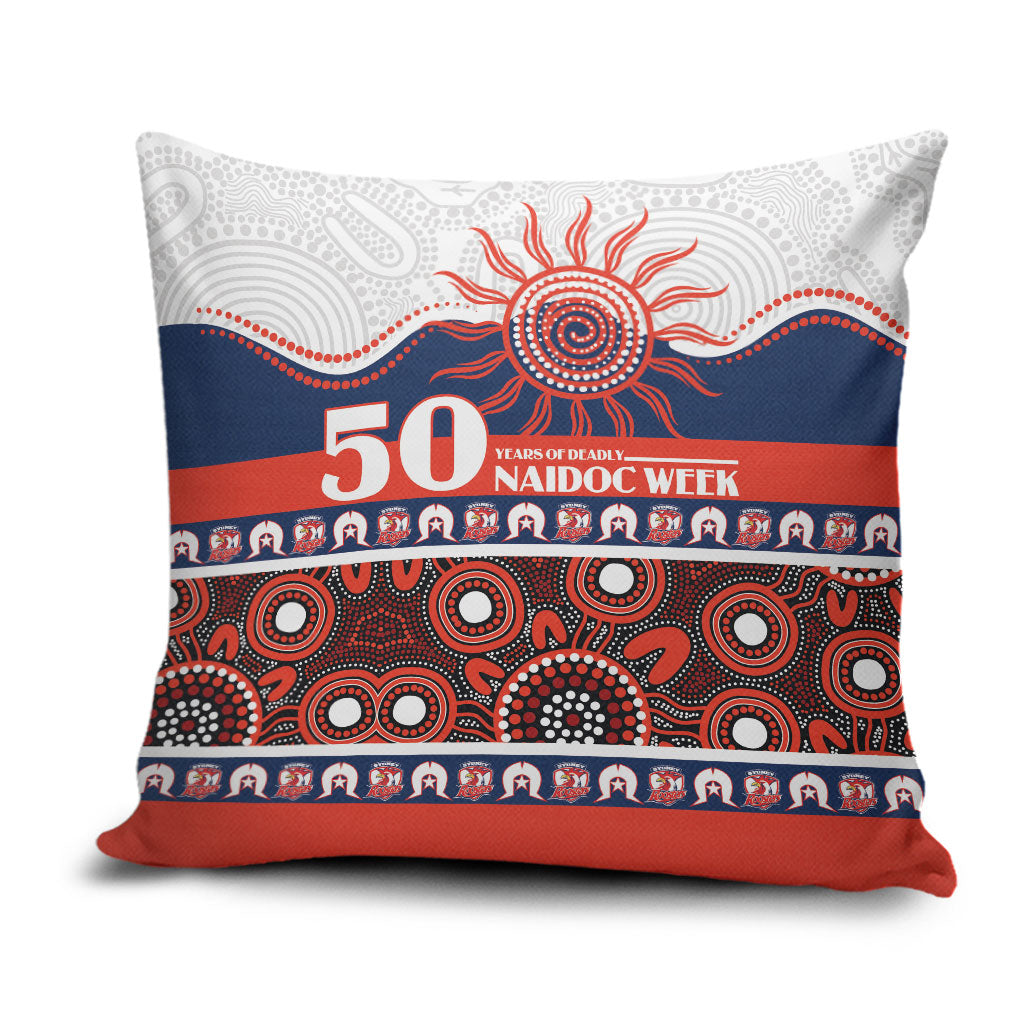 Roosters NAIDOC Week Pillow Cover Aboriginal Torres Strait Islanders Vibe