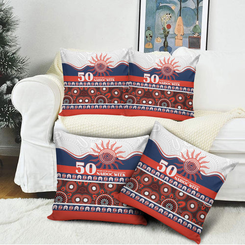 Roosters NAIDOC Week Pillow Cover Aboriginal Torres Strait Islanders Vibe