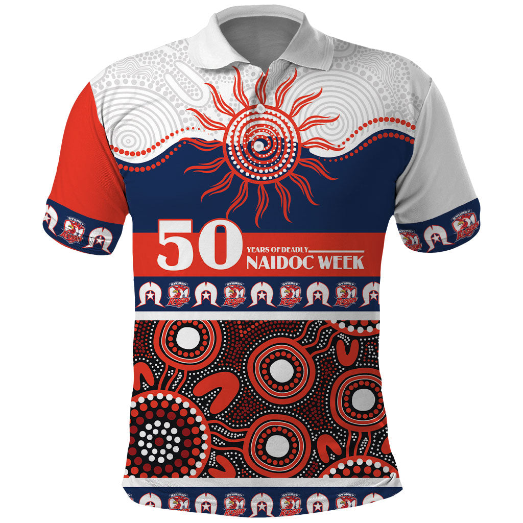 Roosters NAIDOC Week Personalised Polo Shirt Aboriginal Torres Strait Islanders Vibe