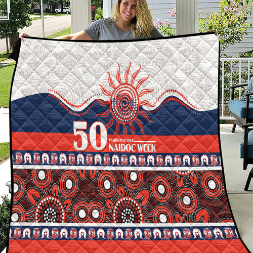 Roosters NAIDOC Week Quilt Aboriginal Torres Strait Islanders Vibe