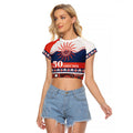 Roosters NAIDOC Week Personalised Raglan Cropped T Shirt Aboriginal Torres Strait Islanders Vibe