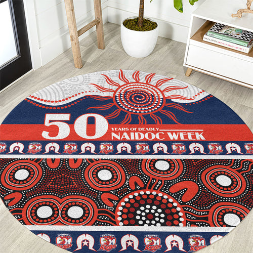 Roosters NAIDOC Week Round Carpet Aboriginal Torres Strait Islanders Vibe