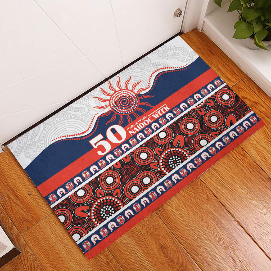 Roosters NAIDOC Week Rubber Doormat Aboriginal Torres Strait Islanders Vibe