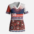 Roosters NAIDOC Week Personalised Scrub Top Aboriginal Torres Strait Islanders Vibe
