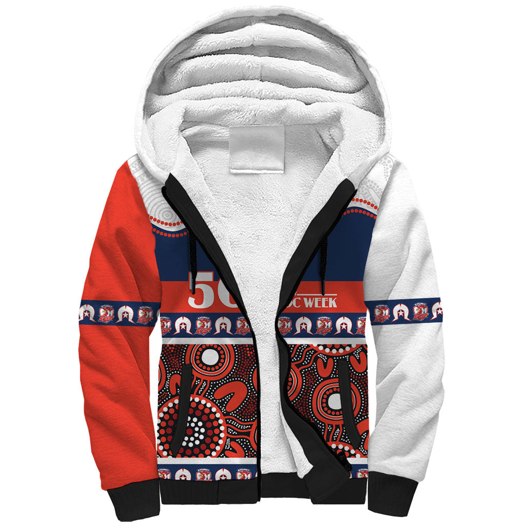 Roosters NAIDOC Week Personalised Sherpa Hoodie Aboriginal Torres Strait Islanders Vibe