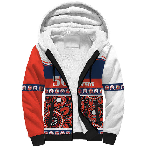 Roosters NAIDOC Week Personalised Sherpa Hoodie Aboriginal Torres Strait Islanders Vibe