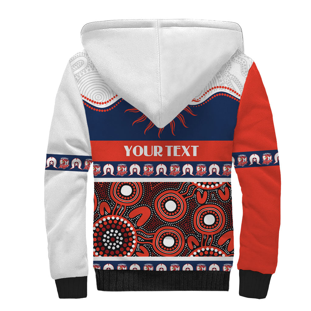 Roosters NAIDOC Week Personalised Sherpa Hoodie Aboriginal Torres Strait Islanders Vibe