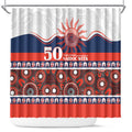 Roosters NAIDOC Week Shower Curtain Aboriginal Torres Strait Islanders Vibe