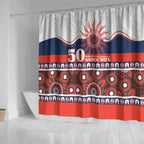 Roosters NAIDOC Week Shower Curtain Aboriginal Torres Strait Islanders Vibe
