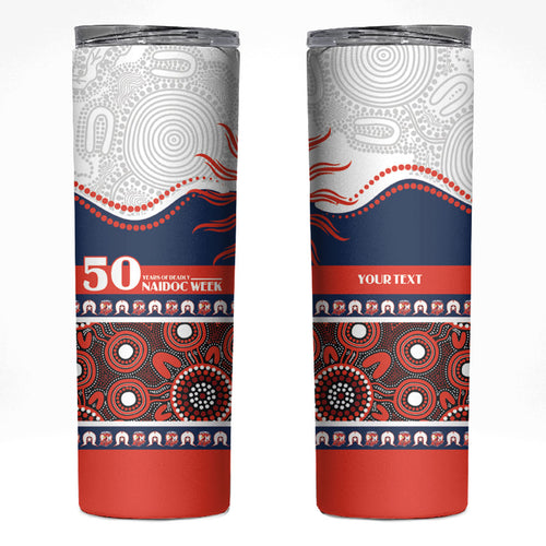 Roosters NAIDOC Week Personalised Skinny Tumbler Aboriginal Torres Strait Islanders Vibe
