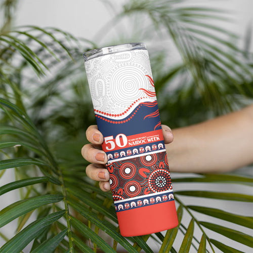 Roosters NAIDOC Week Personalised Skinny Tumbler Aboriginal Torres Strait Islanders Vibe