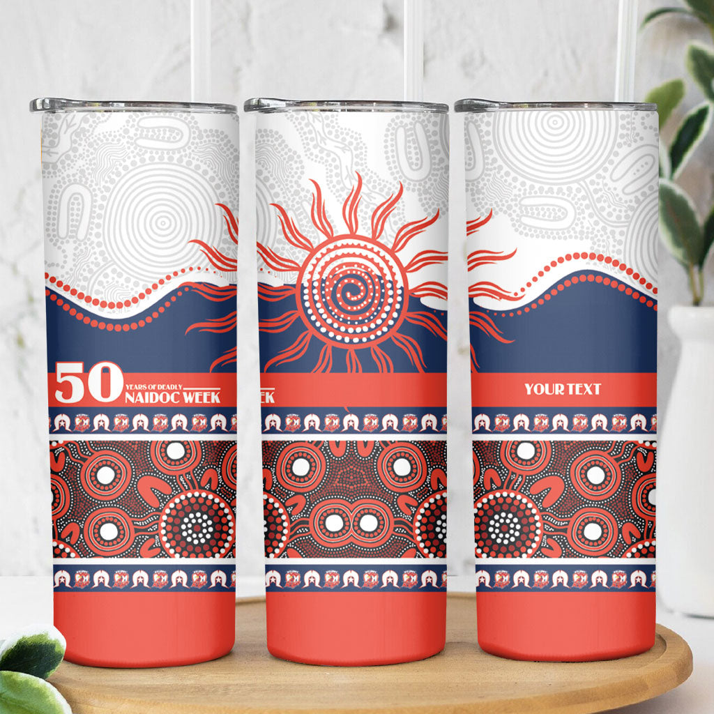 Roosters NAIDOC Week Personalised Skinny Tumbler Aboriginal Torres Strait Islanders Vibe