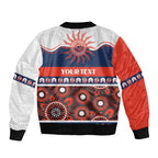 Roosters NAIDOC Week Personalised Sleeve Zip Bomber Jacket Aboriginal Torres Strait Islanders Vibe