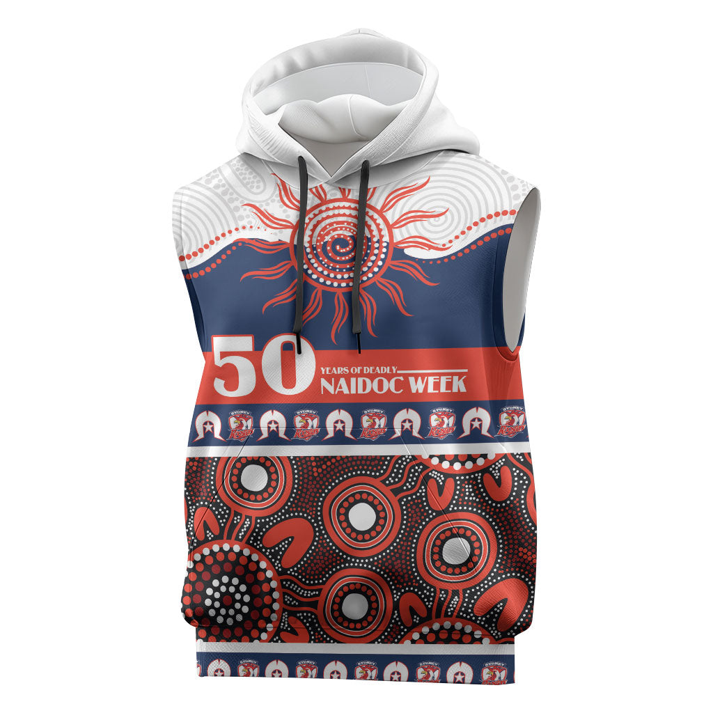 Roosters NAIDOC Week Personalised Sleeveless Hoodie Aboriginal Torres Strait Islanders Vibe