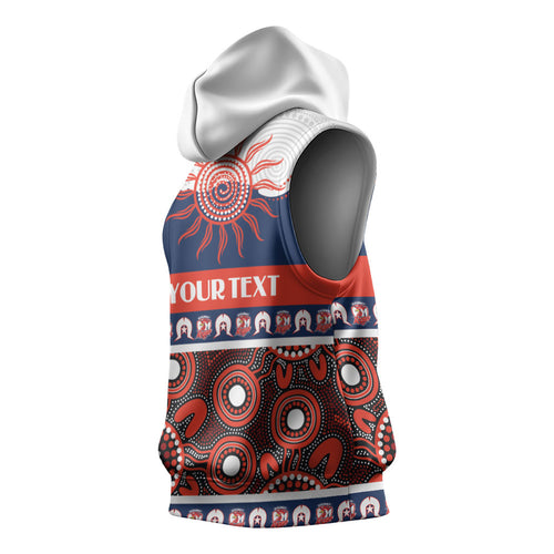 Roosters NAIDOC Week Personalised Sleeveless Hoodie Aboriginal Torres Strait Islanders Vibe