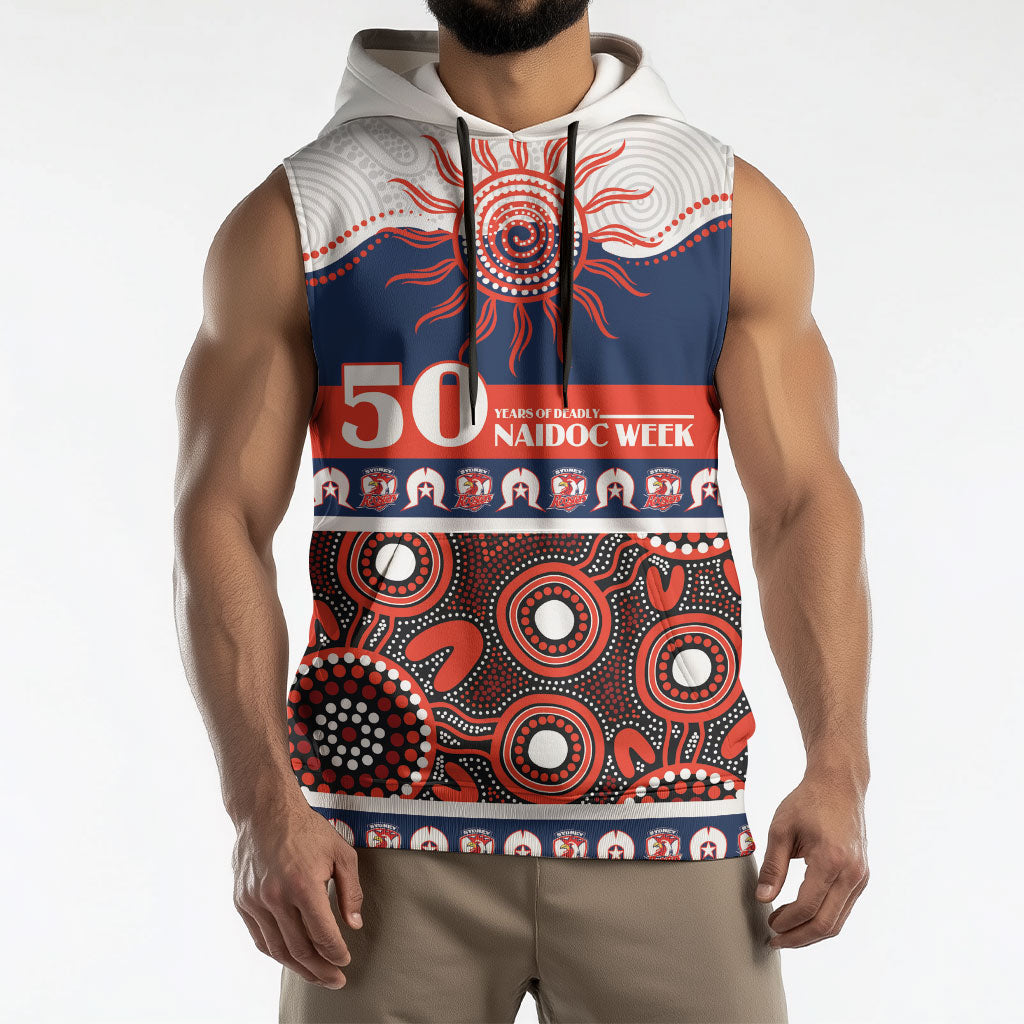 Roosters NAIDOC Week Personalised Sleeveless Hoodie Aboriginal Torres Strait Islanders Vibe