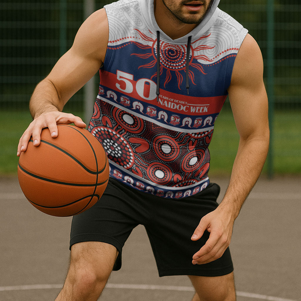 Roosters NAIDOC Week Personalised Sleeveless Hoodie Aboriginal Torres Strait Islanders Vibe