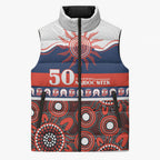 Roosters NAIDOC Week Personalised Sleeveless Puffer Jacket Aboriginal Torres Strait Islanders Vibe