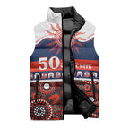 Roosters NAIDOC Week Personalised Sleeveless Puffer Jacket Aboriginal Torres Strait Islanders Vibe