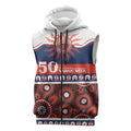 Roosters NAIDOC Week Personalised Sleeveless Zip Hoodie Aboriginal Torres Strait Islanders Vibe