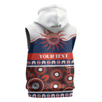 Roosters NAIDOC Week Personalised Sleeveless Zip Hoodie Aboriginal Torres Strait Islanders Vibe