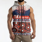Roosters NAIDOC Week Personalised Sleeveless Zip Hoodie Aboriginal Torres Strait Islanders Vibe
