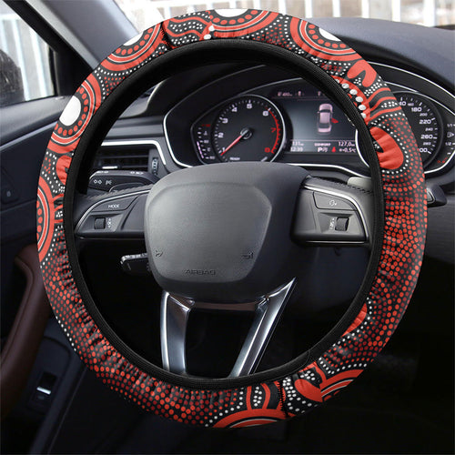 Roosters NAIDOC Week Steering Wheel Cover Aboriginal Torres Strait Islanders Vibe