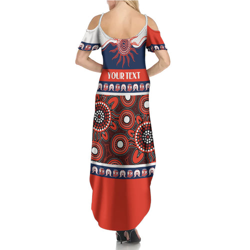 Roosters NAIDOC Week Personalised Summer Maxi Dress Aboriginal Torres Strait Islanders Vibe