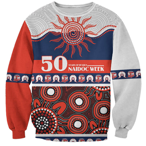 Roosters NAIDOC Week Personalised Sweatshirt Aboriginal Torres Strait Islanders Vibe