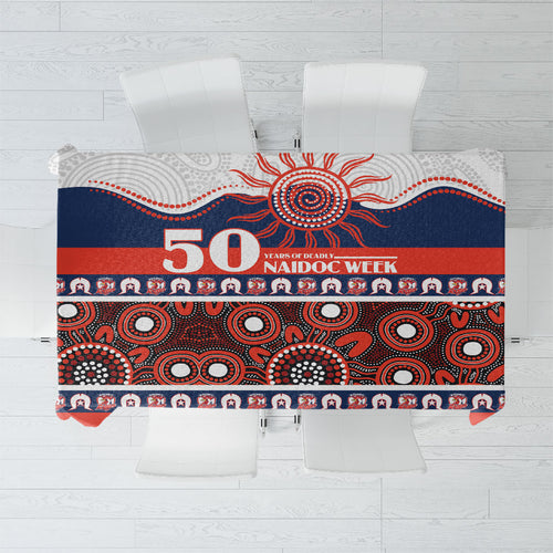 Roosters NAIDOC Week Tablecloth Aboriginal Torres Strait Islanders Vibe