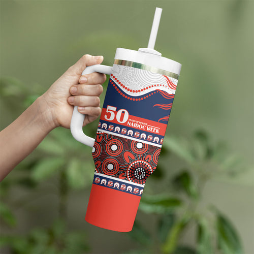 Roosters NAIDOC Week Personalised Tumbler With Handle Aboriginal Torres Strait Islanders Vibe