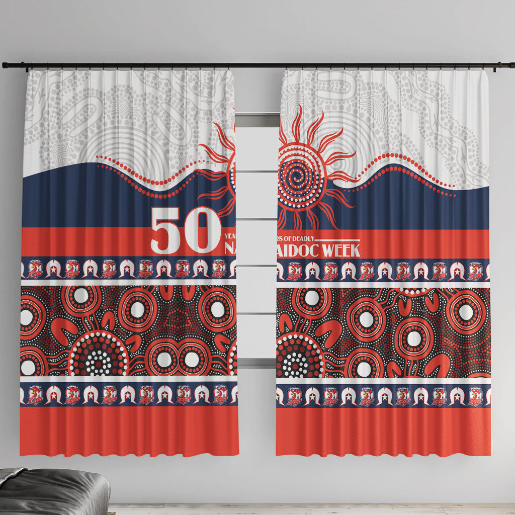 Roosters NAIDOC Week Window Curtain Aboriginal Torres Strait Islanders Vibe