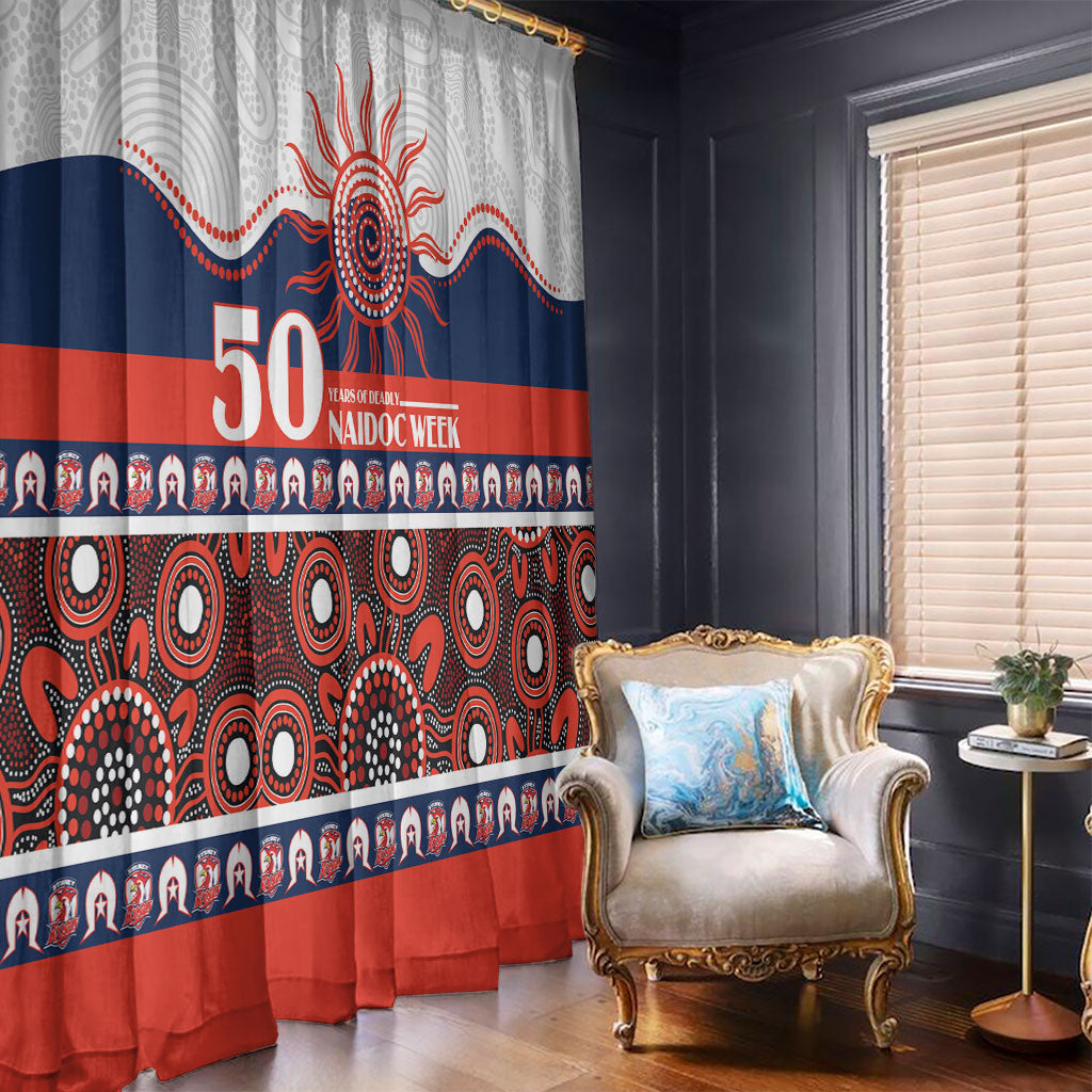 Roosters NAIDOC Week Window Curtain Aboriginal Torres Strait Islanders Vibe