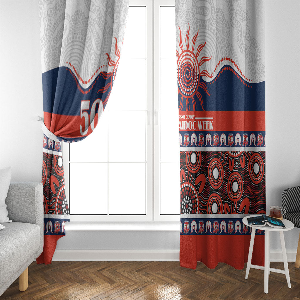 Roosters NAIDOC Week Window Curtain Aboriginal Torres Strait Islanders Vibe