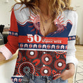 Roosters NAIDOC Week Personalised Women Casual Shirt Aboriginal Torres Strait Islanders Vibe