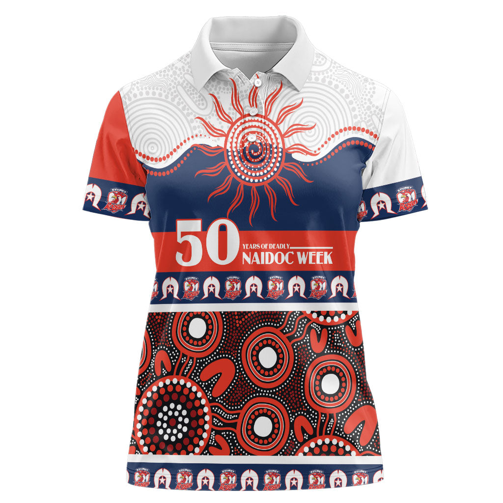 Roosters NAIDOC Week Personalised Women Polo Shirt Aboriginal Torres Strait Islanders Vibe