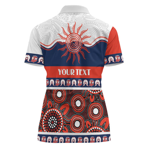 Roosters NAIDOC Week Personalised Women Polo Shirt Aboriginal Torres Strait Islanders Vibe