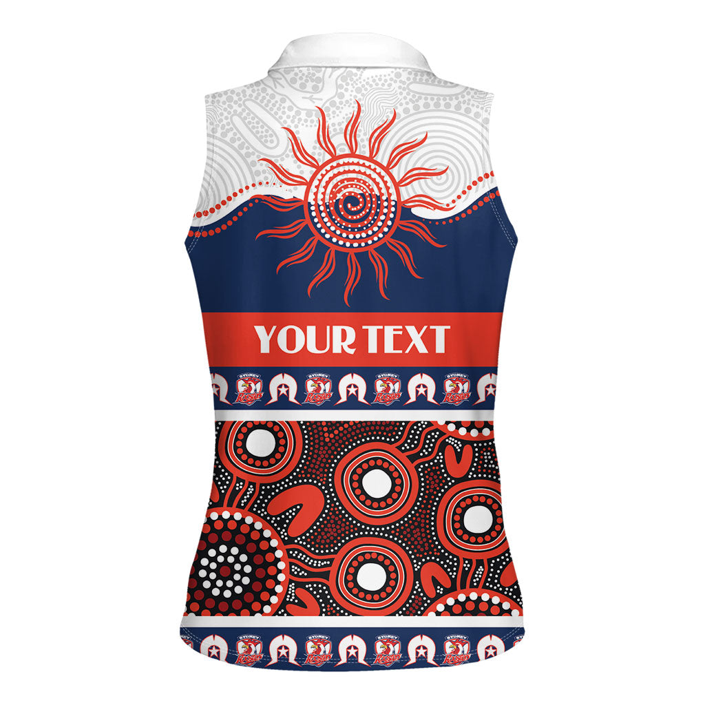 Roosters NAIDOC Week Personalised Women Sleeveless Polo Shirt Aboriginal Torres Strait Islanders Vibe