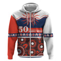 Roosters NAIDOC Week Personalised Zip Hoodie Aboriginal Torres Strait Islanders Vibe