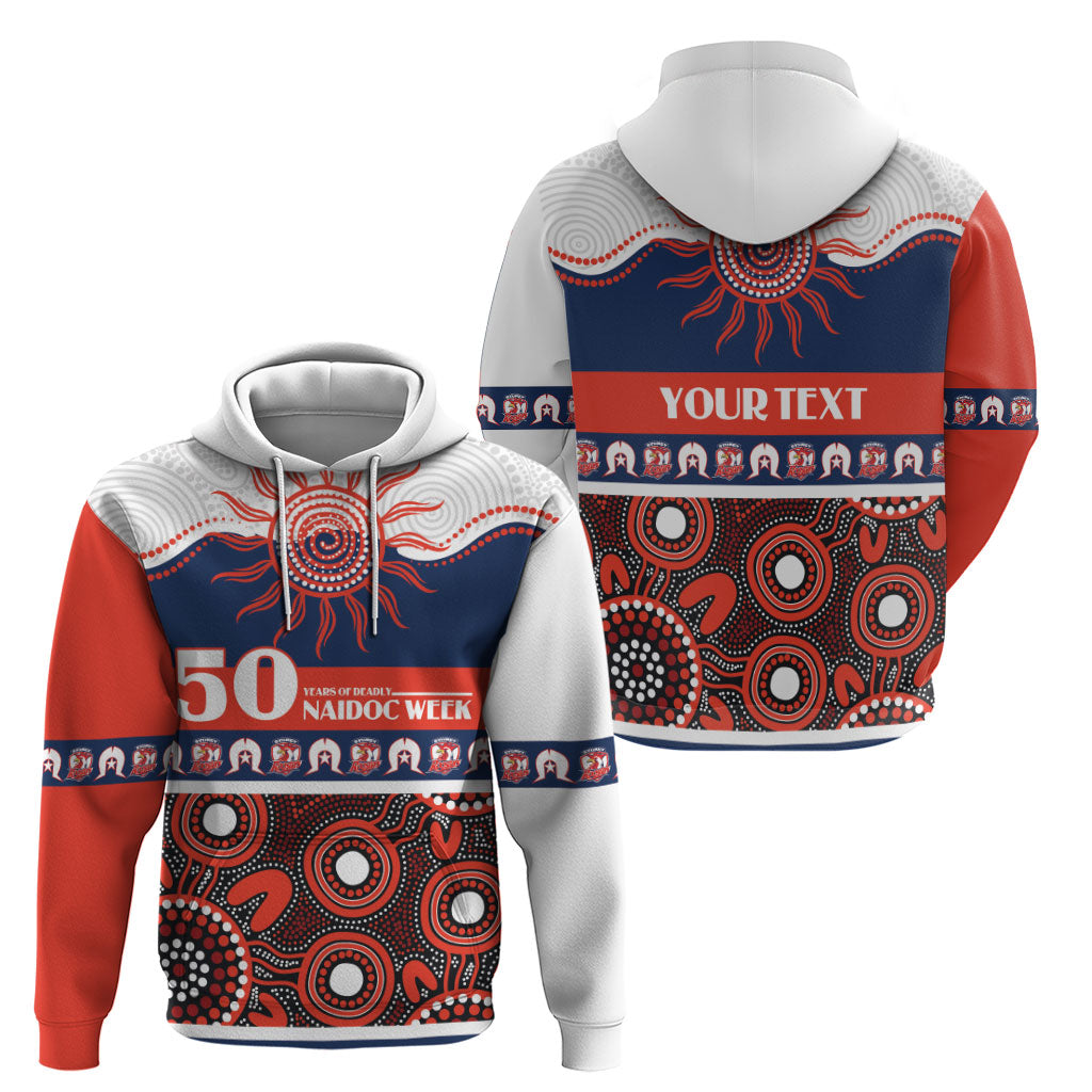 Roosters NAIDOC Week Personalised Zip Hoodie Aboriginal Torres Strait Islanders Vibe